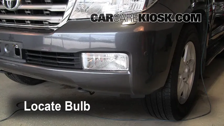 2008 Toyota Land Cruiser 5.7L V8 Éclairage Feu antibrouillard (remplacer l'ampoule)